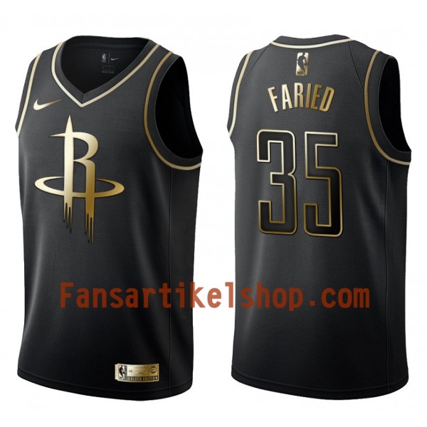 NBA Houston Rockets Trikot Kenneth Faried 35 Nike Schwarz Golden Edition Swingman - Herren NBA Houston Rockets Trikot Kenneth Faried 35 Nike Schwarz Golden Edition Swingman - Herren
